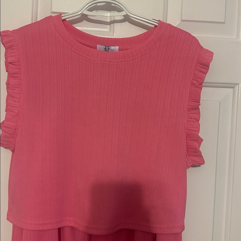 Pink Ruffled women’s skirt/top - Picture 2 of 3